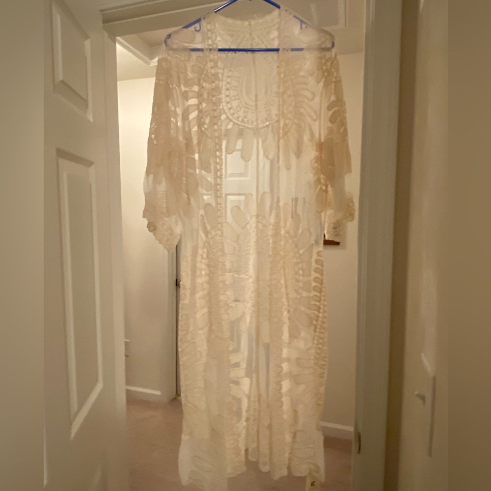 New Floral viscose (rayon) Kimono/Cover-Up